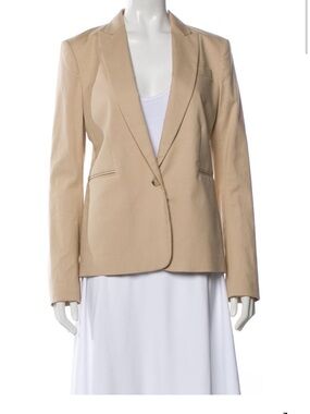 Theory Beige Tailored Blazer Jacket